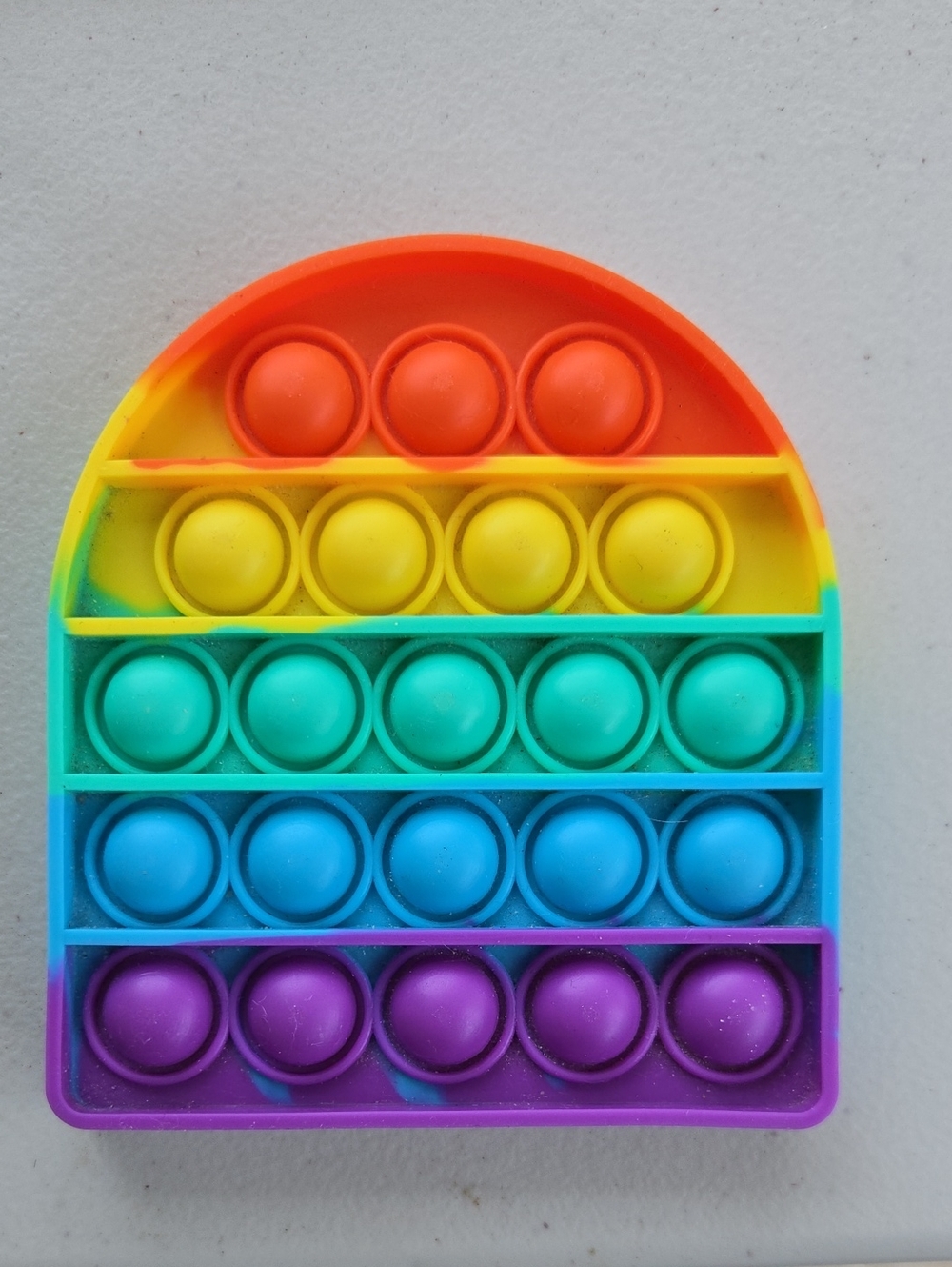 Rainbow Pop Bubble Sensory Fidget Toy - Multicolor